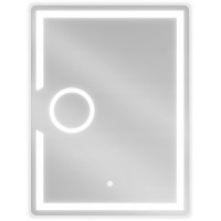 Obdĺžnikové zrkadlo MEXEN ONYX 60x80 cm - s LED podsvietením, zväčšovacou lupou a vyhrievaním, 9813-060-080-611-00
