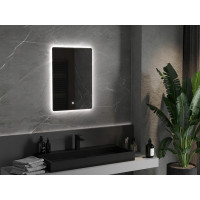 Obdĺžnikové zrkadlo MEXEN SUN 50x70 cm - s LED podsvietením a vyhrievaním, 9807-050-070-611-00
