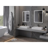 Obdĺžnikové zrkadlo MEXEN TACO 60x80 cm - s LED podsvietením a vyhrievaním, 9805-060-080-611-00