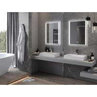 Obdĺžnikové zrkadlo MEXEN ZUSA 60x80 cm - s LED podsvietením a vyhrievaním, 9808-060-080-611-00