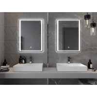 Obdĺžnikové zrkadlo MEXEN ZUSA 60x80 cm - s LED podsvietením a vyhrievaním, 9808-060-080-611-00