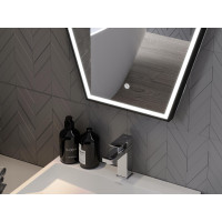 Závesné hexa zrkadlo MEXEN ORLA 60x80 cm - s LED podsvietením a vyhrievaním, 9815-060-080-611-70