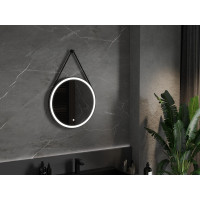 Závesné okrúhle zrkadlo MEXEN RENI 60 cm - s LED podsvietením a vyhrievaním, 9812-060-060-611-70