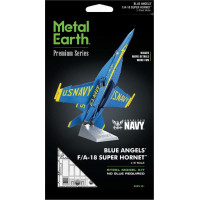 METAL EARTH 3D puzzle F, A-18 Super Hornet - Blue Angels (ICONX)