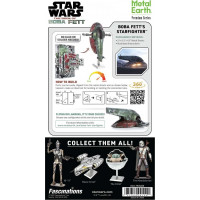 METAL EARTH 3D puzzle Star Wars: Boba Fett&#39;s Starfighter (ICONX)