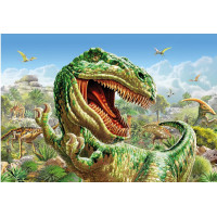 Puzzle Súboj dinosaurov 2x48 dielikov