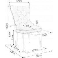 Jedálenská stolička FARIAL - bordó
