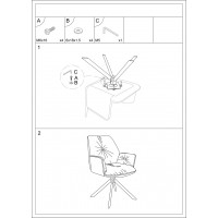 Jedálenské kreslo GERN - šedé