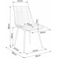 Jedálenská stolička GORO - horčicová