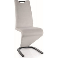 Jedálenská stolička CALETA - svetlo šedá