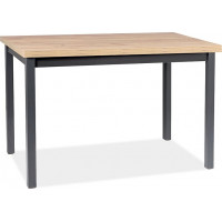 Jedálenský stôl ANYA 120x68 - dub artisan/čierny