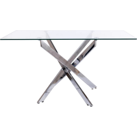 Jedálenský stôl ALTAIR II 140x80 - sklo/chróm