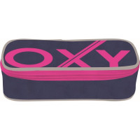 OXYBAG Školský peračník etue komfort jednoposchodový Blue Line Pink