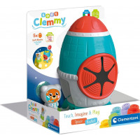 CLEMENTONI SOFT CLEMMY Box Vesmírna raketa s 5 kockami