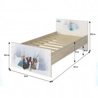 Detská posteľ L.O.L. Surprise! zima - 200x90 cm MAX LOL