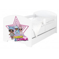Detská posteľ L.O.L. Surprise! hviezda - 140x70 cm OSKAR LOL