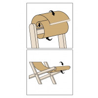 Detské skladacie lehátko Rainbow High - módna prehliadka