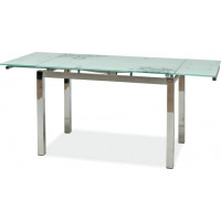 Jedálenský stôl GIULIETTA 110x74 - biely/chróm