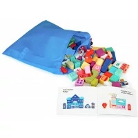ECOTOYS Drevené kocky Mesto