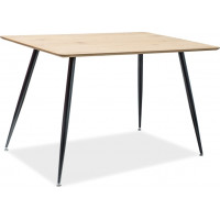 Jedálenský stôl RONNE 120x80 - dub/čierny