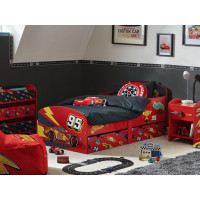 Detská posteľ so šuplíkmi Blesk McQueen - 140x70 cm