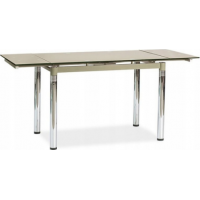 Rozkladací jedálenský stôl GENOVA 110x74 - šedá/chróm