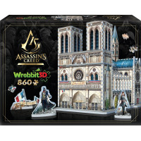 WREBBIT 3D puzzle Assassin&#39;s Creed Unity: Notre-Dame 860 dielikov