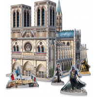 WREBBIT 3D puzzle Assassin&#39;s Creed Unity: Notre-Dame 860 dielikov