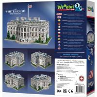 WREBBIT 3D puzzle Biely dom, Washington 490 dielikov
