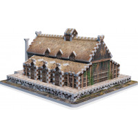 WREBBIT 3D puzzle Pán prsteňov: Zlatá sieň Edoras 445 dielikov