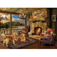 COBBLE HILL Puzzle Chata pri jazere 1000 dielikov