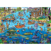 COBBLE HILL Puzzle DoodleTown: Na rybách 1000 dielikov