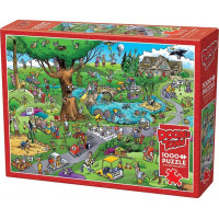 COBBLE HILL Puzzle DoodleTown: Typický golf 1000 dielikov