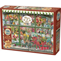 COBBLE HILL Puzzle Obchod s kvetinami a kaktusmi XL 275 dielikov