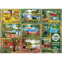 COBBLE HILL Puzzle Pohľady od jazera 1000 dielikov