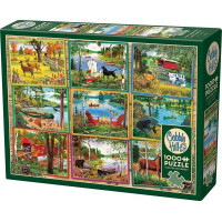 COBBLE HILL Puzzle Pohľady od jazera 1000 dielikov