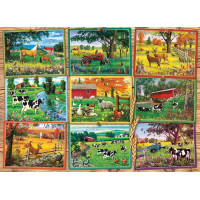 COBBLE HILL Puzzle Pohľady z farmy 1000 dielikov