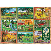 COBBLE HILL Puzzle Pohľady z farmy 1000 dielikov