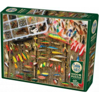 COBBLE HILL Puzzle Rybárske nástrahy 1000 dielikov