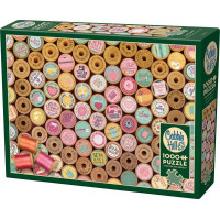 COBBLE HILL Puzzle Šťastné vyšívanie 1000 dielikov