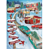 COBBLE HILL Puzzle Vianočné kempovanie 1000 dielikov