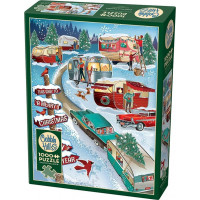 COBBLE HILL Puzzle Vianočné kempovanie 1000 dielikov