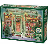 COBBLE HILL Puzzle Vianočné kvetinárstvo 1000 dielikov