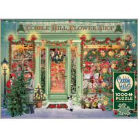 COBBLE HILL Puzzle Vianočné kvetinárstvo 1000 dielikov