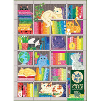 COBBLE HILL Puzzle Vyšívaná deka: Dúhové mačky 1000 dielikov