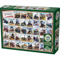 COBBLE HILL Puzzle Železnica Ameriky 1000 dielikov