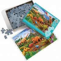 COBBLE HILL Rodinné puzzle Dinosaury 350 dielikov