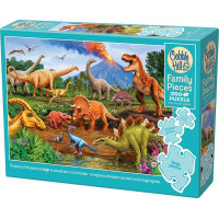 COBBLE HILL Rodinné puzzle Dinosaury 350 dielikov