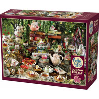 COBBLE HILL Puzzle Čajová párty bláznivého klobučníka 2000 dielikov