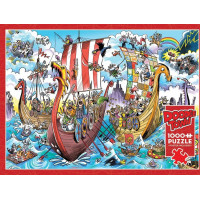COBBLE HILL Puzzle DoodleTown: Vikingská výprava 1000 dielikov